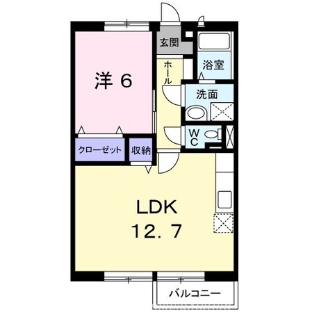 ニューエルディム浅野の物件間取画像